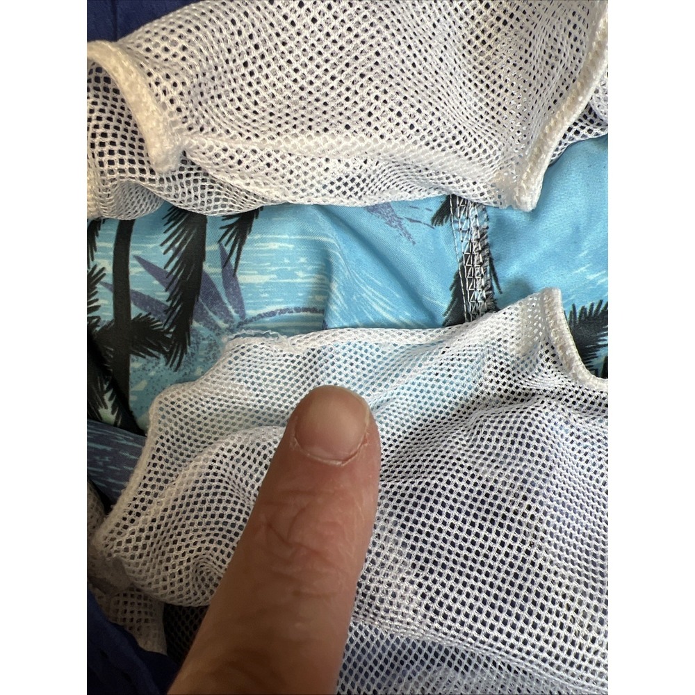 RS Surf Tropical Palm Tree Men's Large Board Shorts Tropical Swim Trunks (READ) - Picture 9 of 13